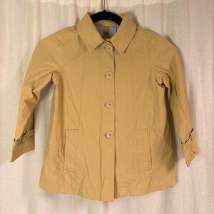 Lands' End Kids Tan Trench Coat Size M (5–6)